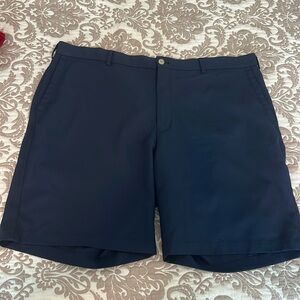 Peter Millar Blue Flat Front Shorts